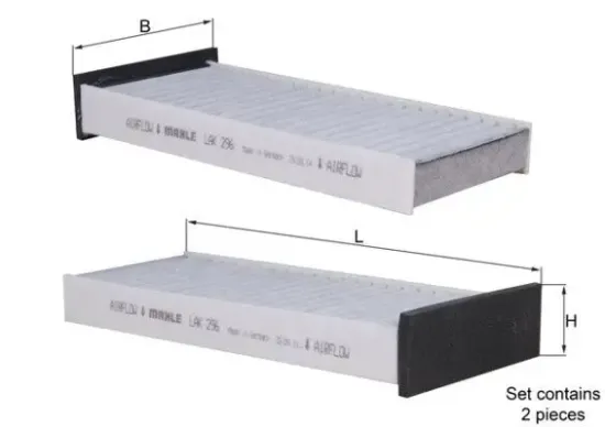 Filter, Innenraumluft KNECHT LAK 296/S Bild Filter, Innenraumluft KNECHT LAK 296/S