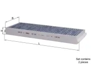 Filter, Innenraumluft KNECHT LAK 239/S