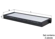Filter, Innenraumluft KNECHT LA 912/S