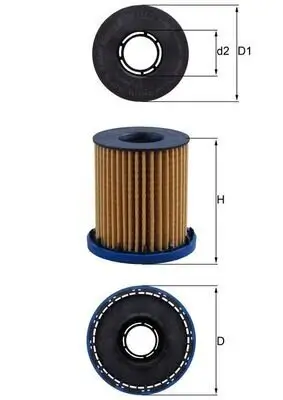 Ölfilter KNECHT OX 1350 Bild Ölfilter KNECHT OX 1350