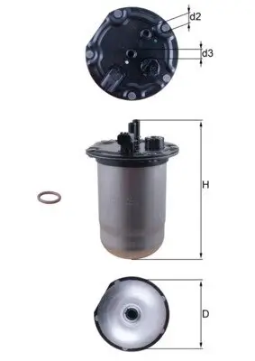 Kraftstofffilter KNECHT KL 1132D Bild Kraftstofffilter KNECHT KL 1132D