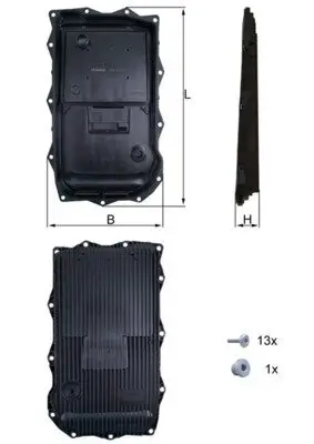 Ölwanne, Automatikgetriebe KNECHT HX 184KIT Bild Ölwanne, Automatikgetriebe KNECHT HX 184KIT