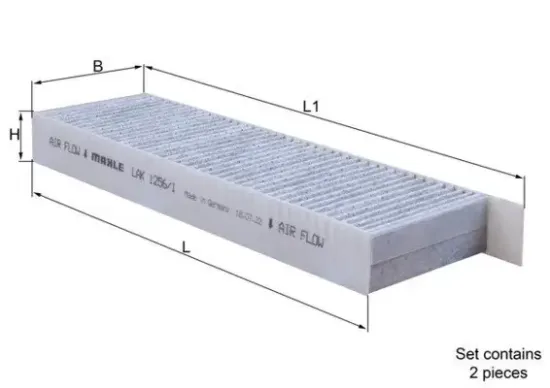 Filter, Innenraumluft KNECHT LAK 1256/1/S Bild Filter, Innenraumluft KNECHT LAK 1256/1/S