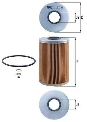 Ölfilter KNECHT OX 41D