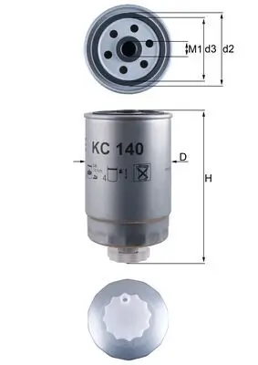 Kraftstofffilter KNECHT KC 140