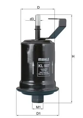 Kraftstofffilter KNECHT KL 507 Bild Kraftstofffilter KNECHT KL 507