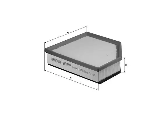 Luftfilter KNECHT LX 1593/2