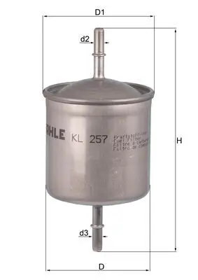 Kraftstofffilter KNECHT KL 257 Bild Kraftstofffilter KNECHT KL 257