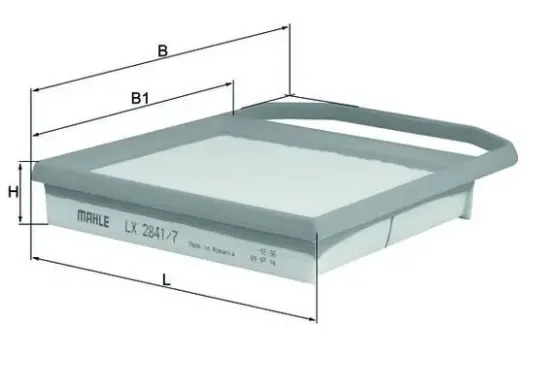 Luftfilter KNECHT LX 2841/7 Bild Luftfilter KNECHT LX 2841/7