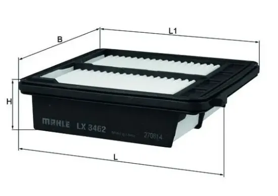 Luftfilter KNECHT LX 3462 Bild Luftfilter KNECHT LX 3462