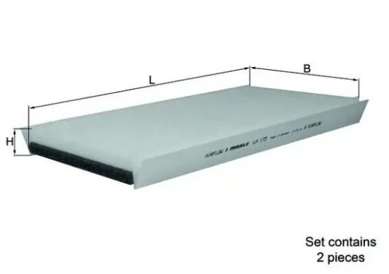 Filter, Innenraumluft KNECHT LA 173/S Bild Filter, Innenraumluft KNECHT LA 173/S