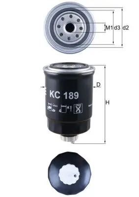 Kraftstofffilter KNECHT KC 189 Bild Kraftstofffilter KNECHT KC 189