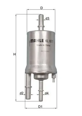 Kraftstofffilter KNECHT KL 871 Bild Kraftstofffilter KNECHT KL 871