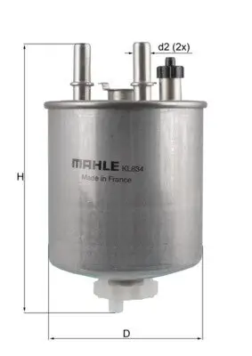 Kraftstofffilter KNECHT KL 834 Bild Kraftstofffilter KNECHT KL 834