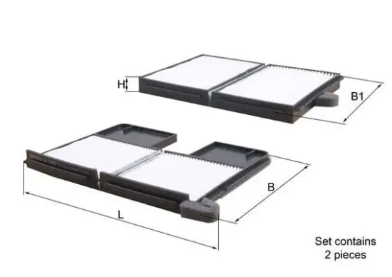 Filter, Innenraumluft KNECHT LA 186/S Bild Filter, Innenraumluft KNECHT LA 186/S