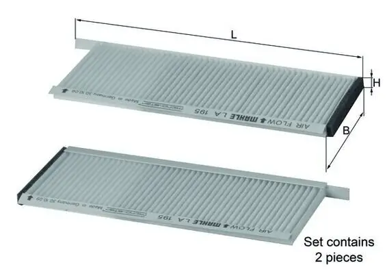 Filter, Innenraumluft KNECHT LA 195/S