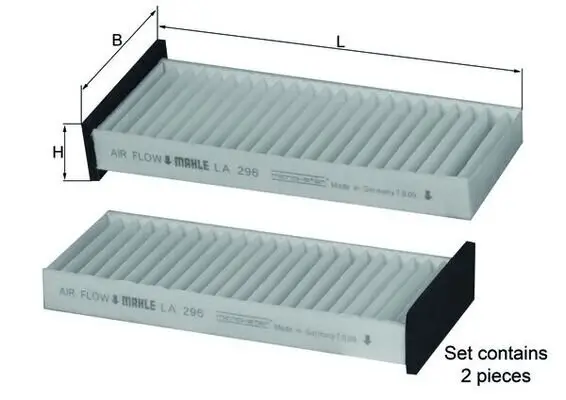 Filter, Innenraumluft KNECHT LA 296/S
