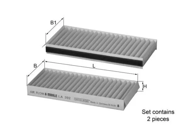 Filter, Innenraumluft KNECHT LA 392/S