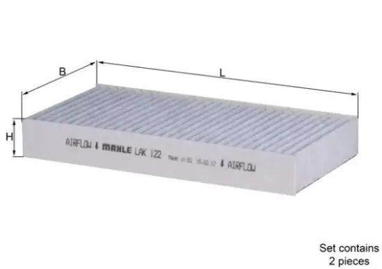 Filter, Innenraumluft KNECHT LAK 122/S Bild Filter, Innenraumluft KNECHT LAK 122/S