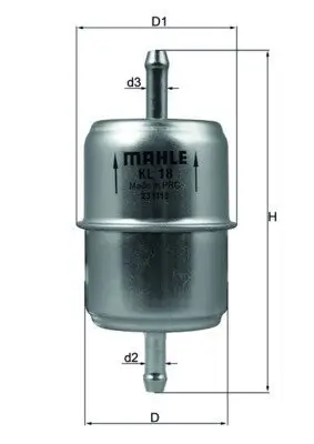 Kraftstofffilter KNECHT KL 18 OF