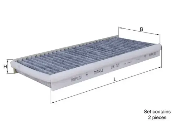 Filter, Innenraumluft KNECHT LAK 235/S Bild Filter, Innenraumluft KNECHT LAK 235/S