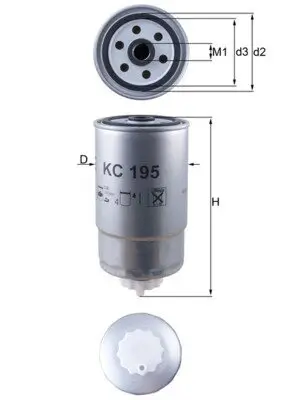 Kraftstofffilter KNECHT KC 195 Bild Kraftstofffilter KNECHT KC 195