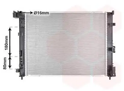 Kühler, Motorkühlung VAN WEZEL 13012715 Bild Kühler, Motorkühlung VAN WEZEL 13012715
