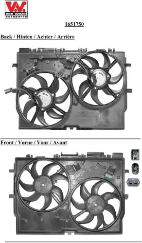 Lüfter, Motorkühlung VAN WEZEL 1651750 Bild Lüfter, Motorkühlung VAN WEZEL 1651750