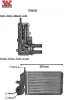 Wärmetauscher, Innenraumheizung VAN WEZEL 17006259 Bild Wärmetauscher, Innenraumheizung VAN WEZEL 17006259
