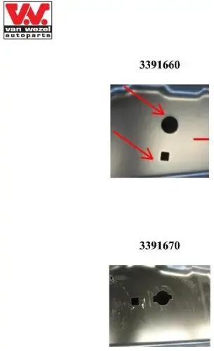 Motorhaube VAN WEZEL 3391660 Bild Motorhaube VAN WEZEL 3391660