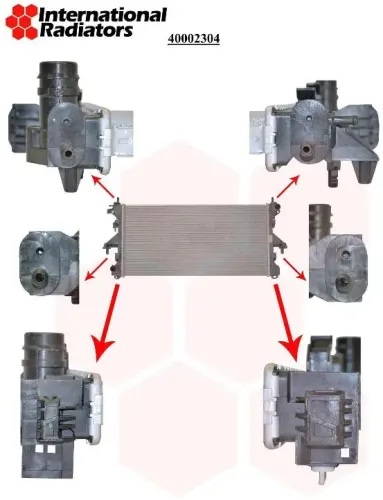 Kühler, Motorkühlung VAN WEZEL 40002304 Bild Kühler, Motorkühlung VAN WEZEL 40002304