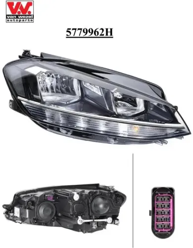 Hauptscheinwerfer rechts VAN WEZEL 5775962H Bild Hauptscheinwerfer rechts VAN WEZEL 5775962H