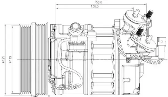 Kompressor, Klimaanlage 12 V VAN WEZEL 5901K700 Bild Kompressor, Klimaanlage 12 V VAN WEZEL 5901K700