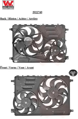 Lüfter, Motorkühlung VAN WEZEL 5922749 Bild Lüfter, Motorkühlung VAN WEZEL 5922749