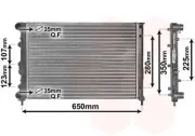 Kühler, Motorkühlung VAN WEZEL 01002078