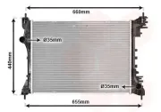 Kühler, Motorkühlung VAN WEZEL 01002117