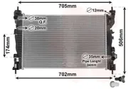 Kühler, Motorkühlung VAN WEZEL 01002120