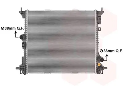 Kühler, Motorkühlung VAN WEZEL 01012703