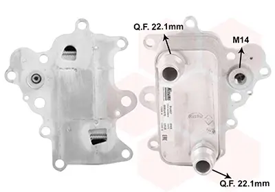 Ölkühler, Motoröl VAN WEZEL 01013701 Bild Ölkühler, Motoröl VAN WEZEL 01013701