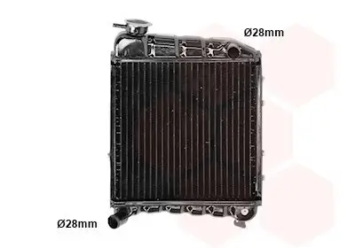 Kühler, Motorkühlung VAN WEZEL 02002001 Bild Kühler, Motorkühlung VAN WEZEL 02002001