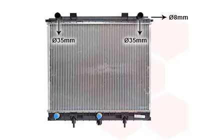 Kühler, Motorkühlung VAN WEZEL 02002132