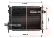 Kühler, Motorkühlung VAN WEZEL 02002133