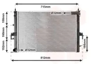 Kühler, Motorkühlung VAN WEZEL 02002152