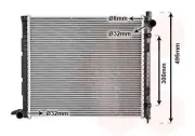 Kühler, Motorkühlung VAN WEZEL 02002164