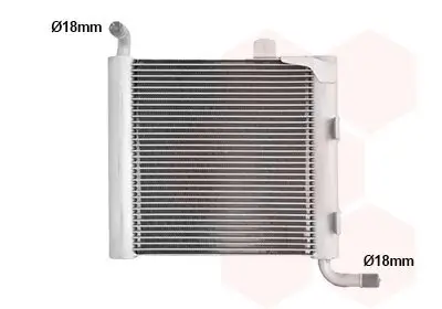 Kühler, Motorkühlung vorne rechts VAN WEZEL 02012707 Bild Kühler, Motorkühlung vorne rechts VAN WEZEL 02012707