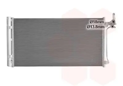 Kondensator, Klimaanlage VAN WEZEL 02015705