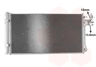 Kondensator, Klimaanlage VAN WEZEL 02015707