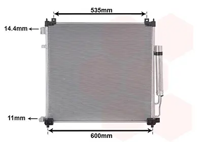 Kondensator, Klimaanlage VAN WEZEL 02015708 Bild Kondensator, Klimaanlage VAN WEZEL 02015708