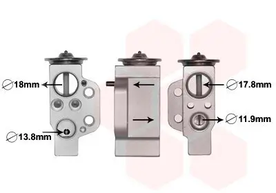 Expansionsventil, Klimaanlage VAN WEZEL 03001351