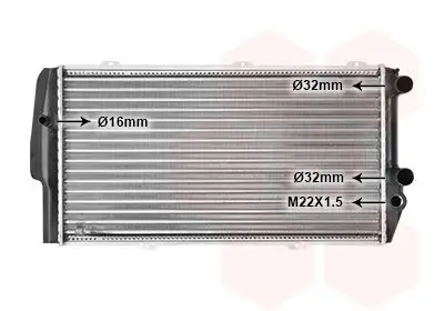 Kühler, Motorkühlung VAN WEZEL 03002019